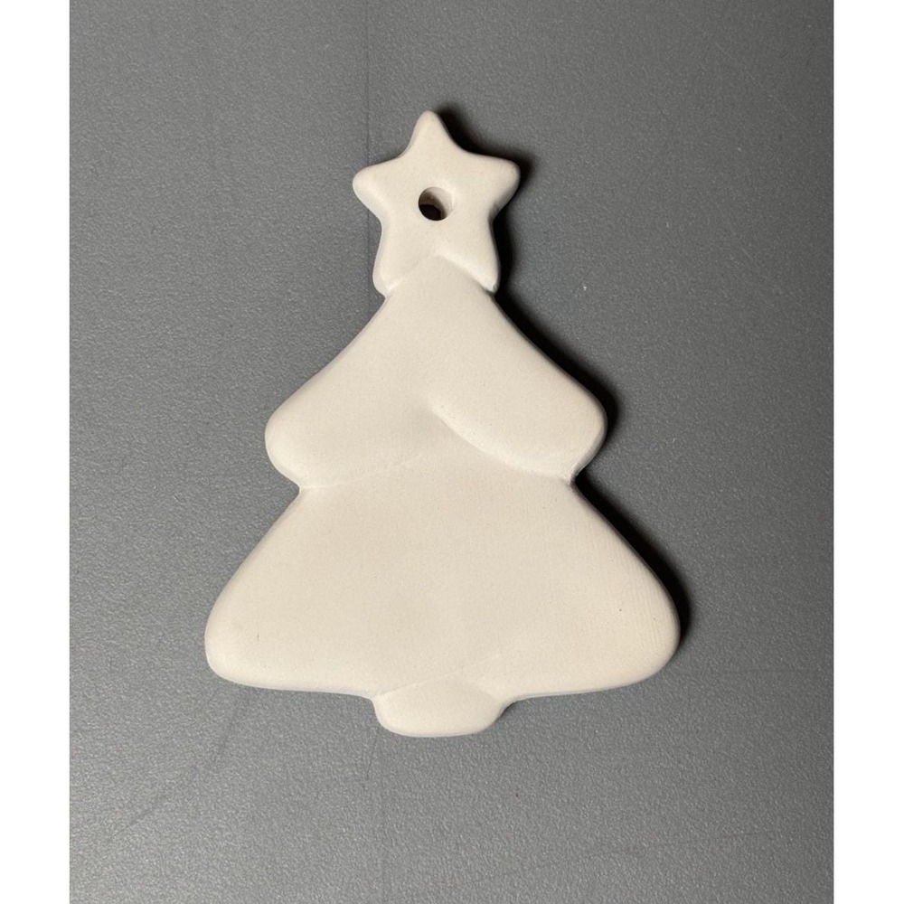 Christmas Tree Ready To Paint Ceramic Bisque Ornaments